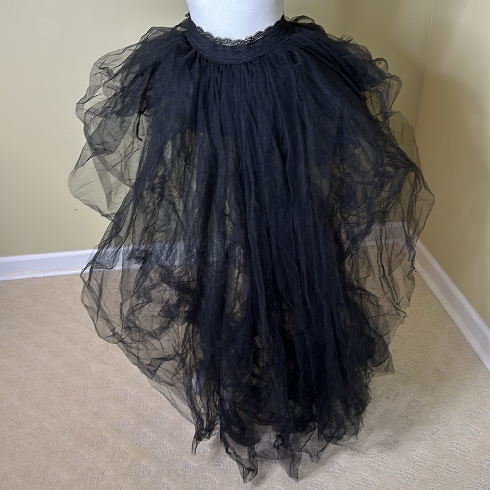 NWT Dolls Kill Wicked Nymph Princess Black Tulle Skirt - Picture 6 of 11